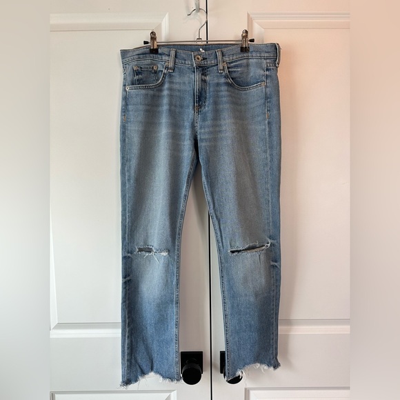 rag & bone Denim - Rag & Bone Women’s Distressed Dre Capri Halsey (Size 27)